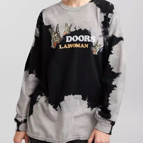 doors Tops - Doors LA women long sleeve graphic crew tee s